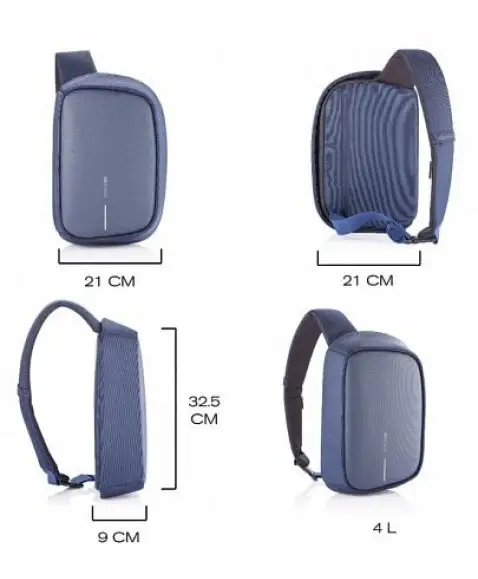 Сумка антивор XD Design Bobby Sling, синий