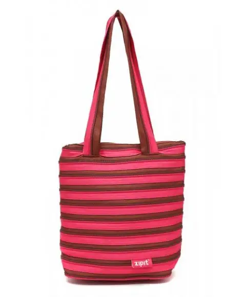 Сумка ZIPIT Premium Tote/Beach Fuchsia&Deep Brown