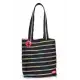 Сумка ZIPIT Premium Tote/Beach Black&Rainbow Teeth