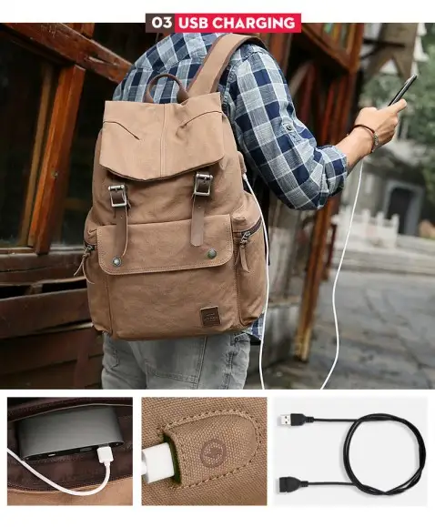 Рюкзак MUZEE ME1729 Coffee