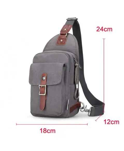 Рюкзак с одной лямкой MUZEE ME1077 Coffee