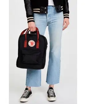 Рюкзак Fjallraven Kanken 16L Black/Ox Red