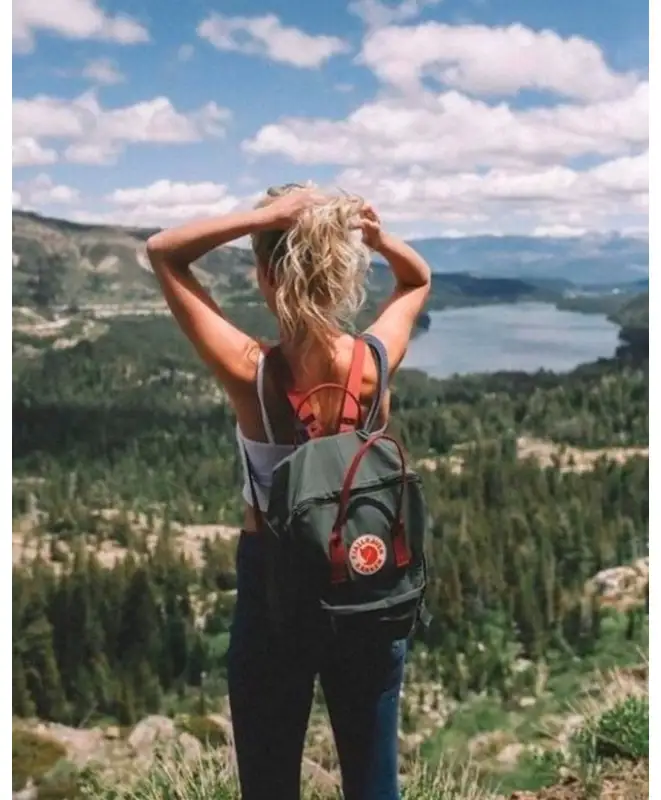 Fjallraven Kanken 16L Forest Green Ox Red 23510.660 326 GoodBags