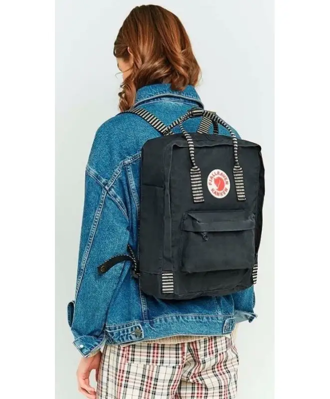 Fjällräven kanken black striped 16l new arrivals
