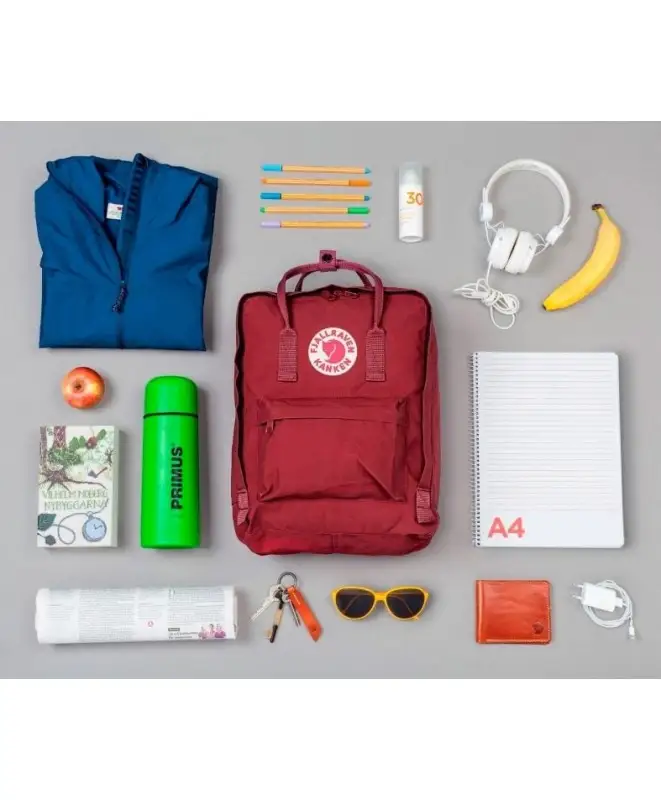 Fjallraven Kanken 16L Deep Red Random Blocked