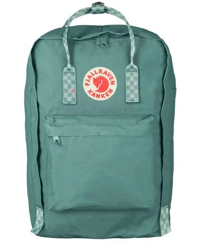Fjallraven Kanken Laptop 17 Frost Green Chess Pattern 27173.664 904 GoodBags