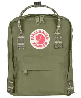 Рюкзак Fjallraven Kanken Mini 7L Green/Folk Pattern
