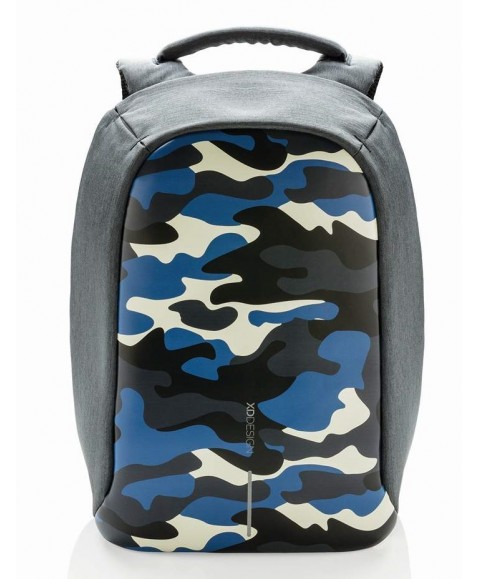 Рюкзак антивор XD Design Bobby Compact Camouflage, синий