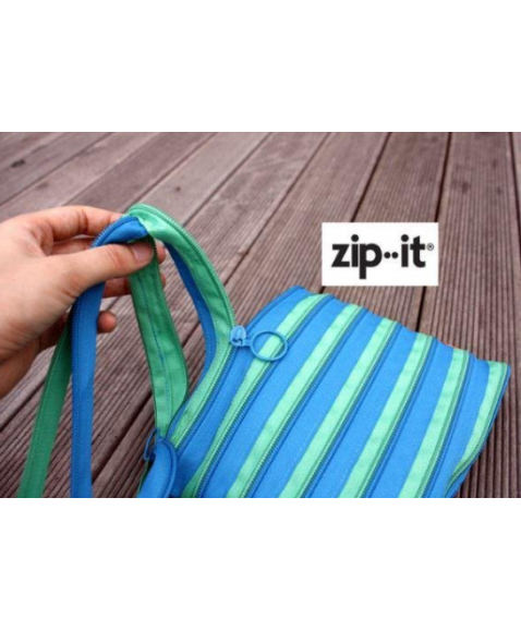 Сумка ZIPIT Premium Tote/Beach Turquise Blue&Spring Green