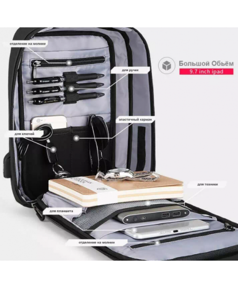 Рюкзак с одной лямкой MARK RYDEN MR7011 Mini Case Black