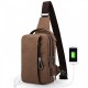 Рюкзак с одной лямкой MUZEE ME076 USB-Coffee